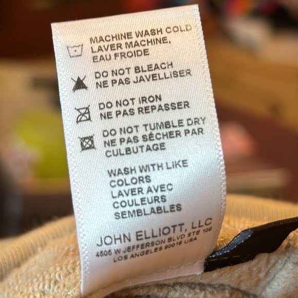 John Elliott Men’s Beige Escobar Slim Lounge Pants Size 1 Jogger Sweat P… - Picture 6 of 8